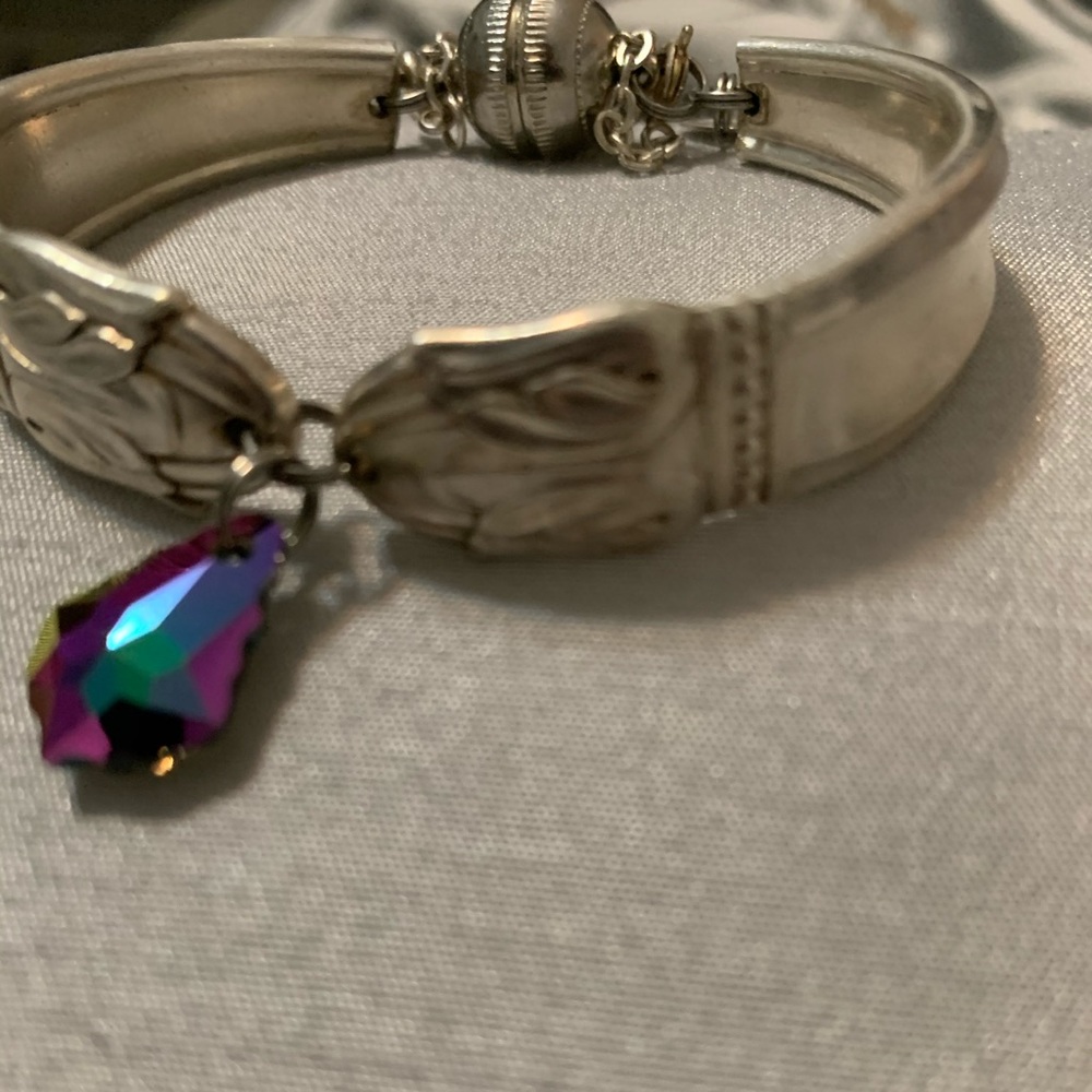 Silver Bracelet Made From Silverware. - image 4